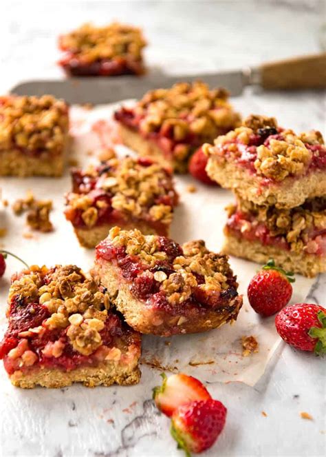 Fresh Strawberry Bars | RecipeTin Eats