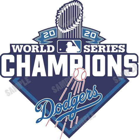 Los Angeles Dodgers 2020 World Series CHAMPIONS Decal/Sticker | Etsy