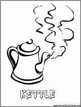 Kettle Coloring Pages  Nation sketch template