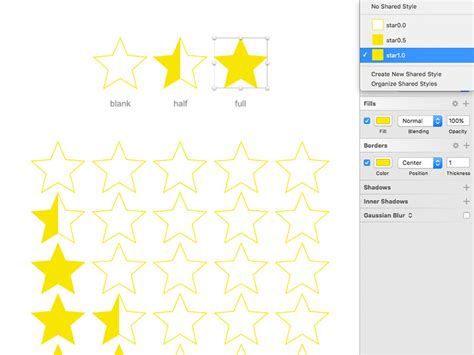 5 Stars Rating Template Sketch freebie - Download free resource for Sketch - Sketch App Sources