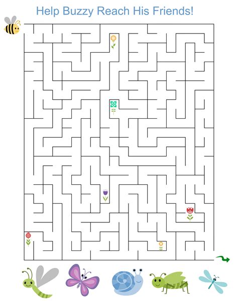 Free Printable Activity: Spring Maze for Kids