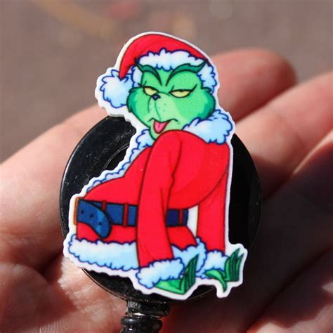 The Grinch badge reel/ The Grinch that stole Christmas/ Dr. Seuss/ Christmas badge reel ...