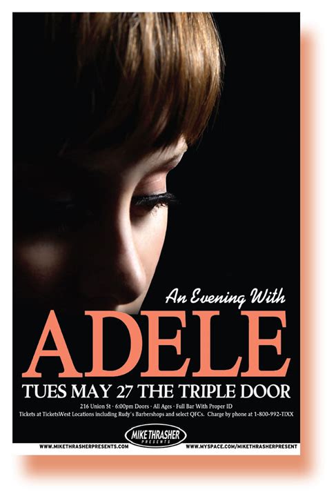 Adele Poster Concert May 08 TripleDoor 11 x 17 inches USA SameDay Ship – ConcertPoster.Org