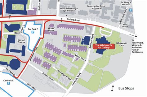 University of Manchester Map - Manchester England • mappery