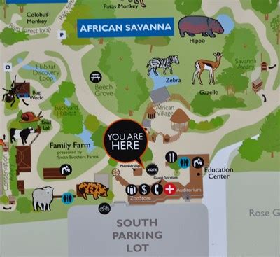 Woodland Park Zoo ~ South Entrance - 'You Are Here' Maps on Waymarking.com