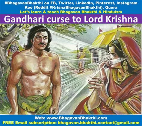 What was Gandhari curse to Lord Krishna (did it harmed him) (correct meaning) - Bhagavan Bhakthi ...