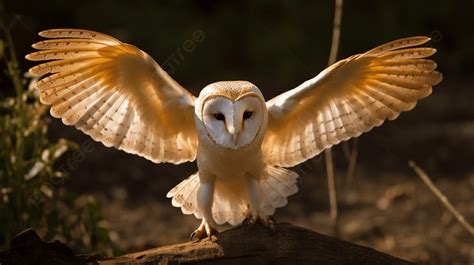 Barn Owl With Spread Wings Background, Barn Owl Spreading Wings, Hd Photography Photo, Head ...