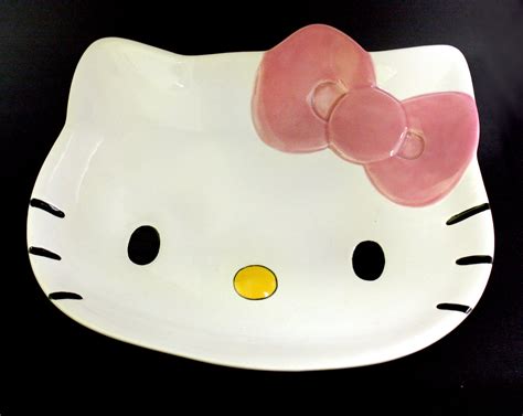 HKX 004 - Hello Kitty Plate Hello Kitty Kitchen, Hello Kitty Art, Ceramic Bisque, Ceramic Art ...