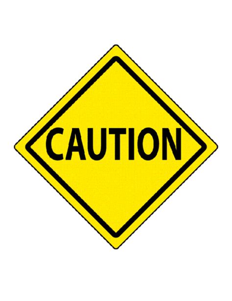 Caution Traffic Sign Template | Education World