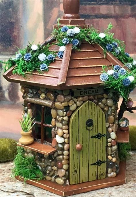 Fairy House with lights. This whimsical little fairy house would be ...