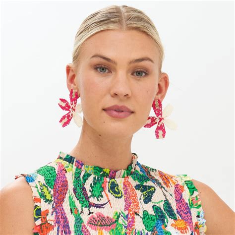 Kauai Earrings- Hot Pink – OLIPHANTDESIGN