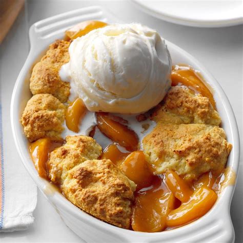 Peach Cobbler for Two Recipe | Taste of Home