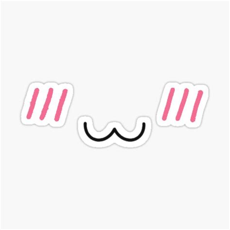 "uwu mask" Sticker for Sale by harajokeu | Redbubble