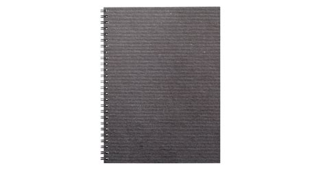 Black Lined Paper Background Texture Design Spiral Notebook | Zazzle