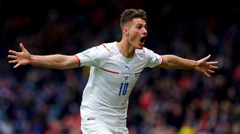 Patrik Schick goal video: Czech star scores wonder strike vs Scotland ...