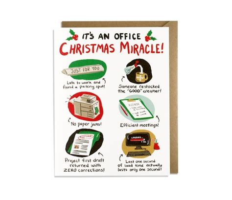 Funny Christmas Card Funny Holiday Card Office Holiday - Etsy