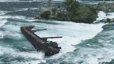 Niagara Falls ship: Boat stuck above Niagara Falls for more than 100 years finally moves - ABC13 ...