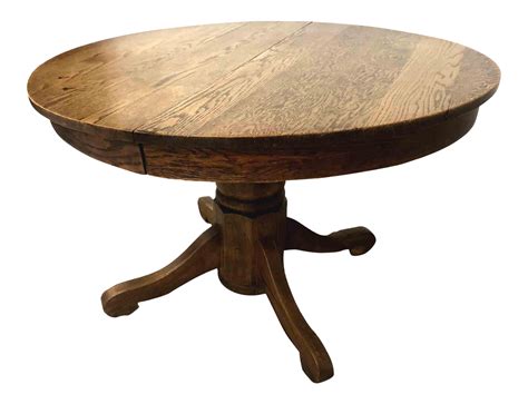 Vintage Round Oak Table | peacecommission.kdsg.gov.ng