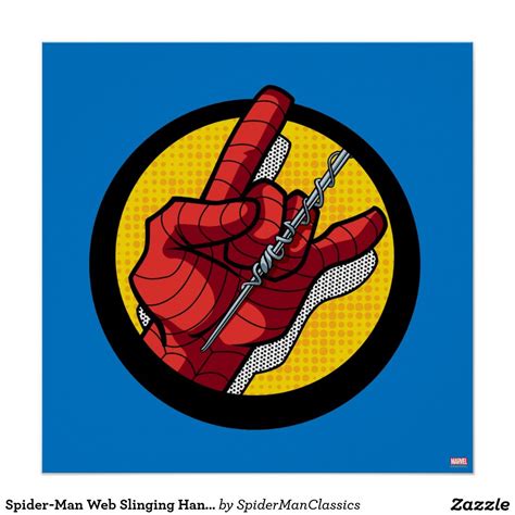 Spider-Man Web Slinging Hand Icon Poster | Zazzle | Marker drawing, Spiderman hand, Hands icon