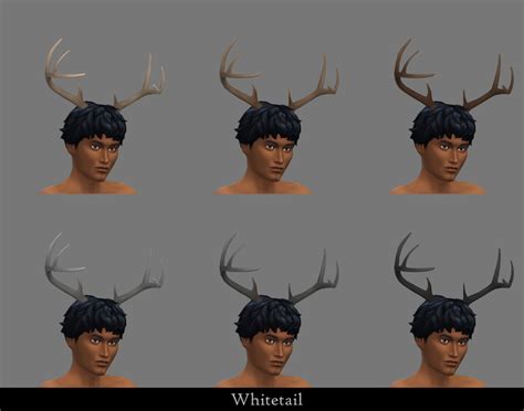 Assorted Antlers | EachUisge CC in 2024 | The sims 4 packs, Sims mods ...