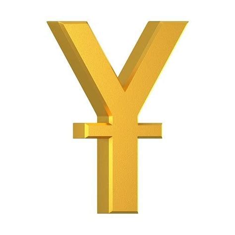 Chinese Yuan Currency Symbol Gold 3D model | CGTrader