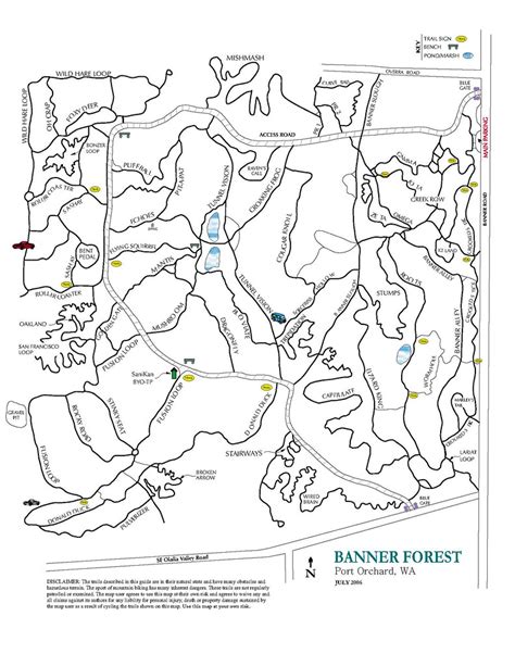 Banner Forest Map | Great map of all of the trails that are … | Flickr