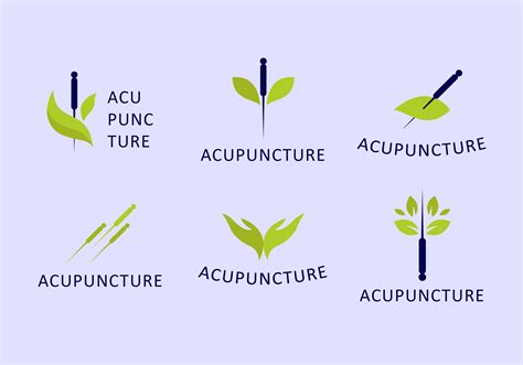 Acupuncturist Logo Set 165684 Vector Art at Vecteezy