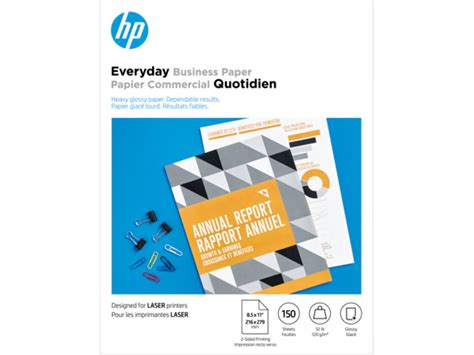 HP Everyday Business Paper, Glossy, 32 lb, 8.5 x 11 in. (216 x 279 mm), 150 sheets 4WN08A