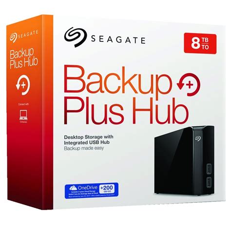 Seagate STEL8000200 Backup Plus HUB 8TB External Desktop Hard Drive HDD in Black | eBay