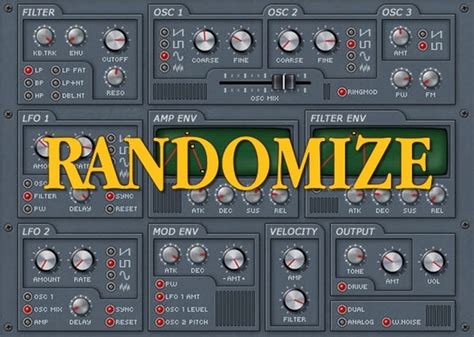 Synthesizer Sound Design Tip: Use Randomization