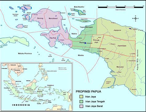 West Papua maps