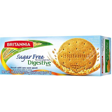 Britannia Digestive Sugar Free Biscuits, 350 g