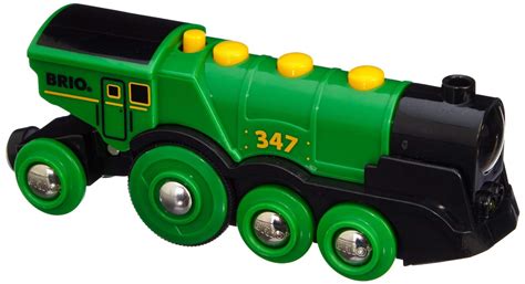 Brio BIG GREEN ACTIVE LOCOMOTIVE Train Set Accessory Wooden Toy Gift ...