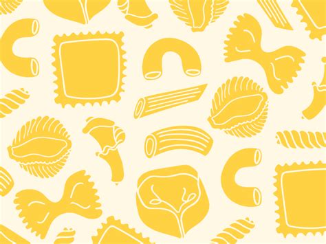 Pasta pattern by Jen Pace Duran on Dribbble