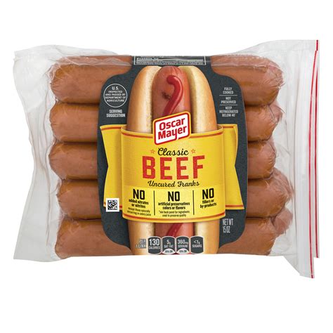 Oscar Mayer Classic Beef Franks 10CT 16oz PKG | Garden Grocer