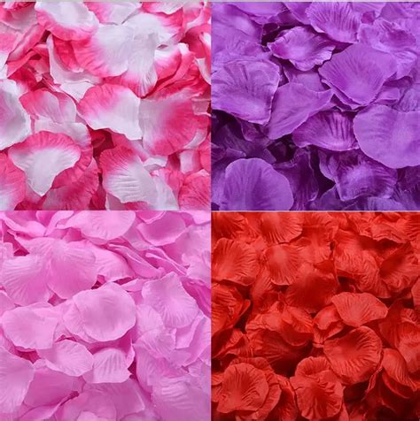 Rose Petals For Wedding Colorful Silk Flowers Artificial Flower Wedding ...