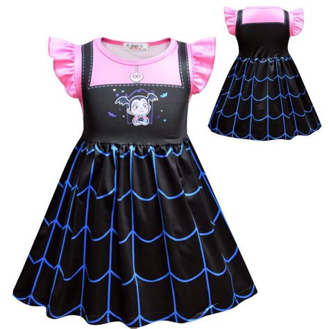 Girls Vampire Costume Princess Dresses Vampirina Birthday Party Fancy ...