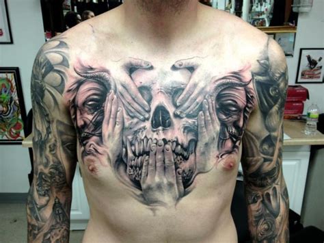 Skull Tattoo by Carl Grace - skull tattoos