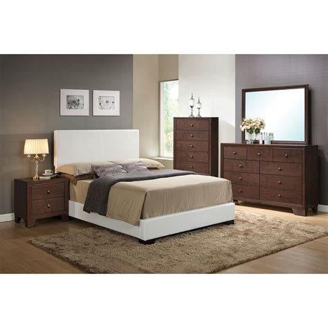 Acme Furniture Ireland White Eastern King Upholstered Bed-14387EK - The Home Depot