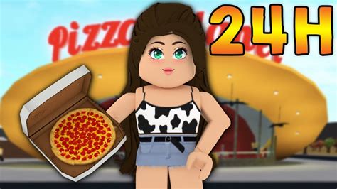 24 HORAS ENTREGANDO PIZZA EM BLOXBURG || Roblox - YouTube