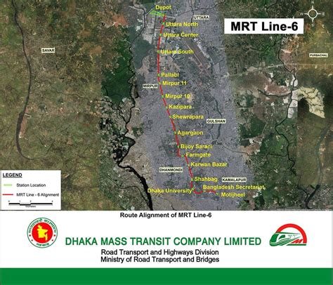 Dhaka Metro Rail Map