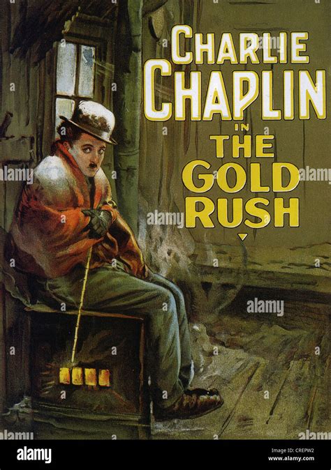 THE GOLD RUSH Poster for 1925 United Artists film with Charlie Chaplin ...