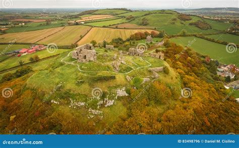 Aerial View. Rock of Dunamase. Portlaoise. Ireland Stock Photo - Image ...