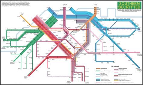 Southern Railway Route Map - Ferry Map