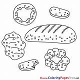 Bread Children Coloring Pages free sketch template