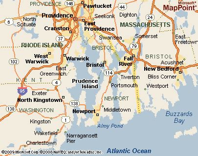 Prudence Island, Rhode Island Area Map & More