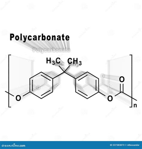 Polycarbonate PC, Structural Chemical Formula Stock Photography | CartoonDealer.com #280747190