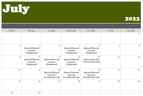 July 23 Calendar – New Academic Website