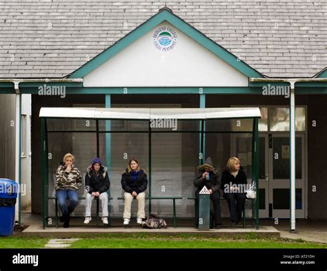 Students outside Bridgend college, Bridgend, South Wales Stock Photo - Alamy