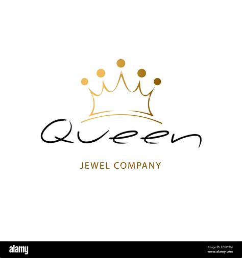 Golden sign crown queen. Design modern logos king crown for Business ...